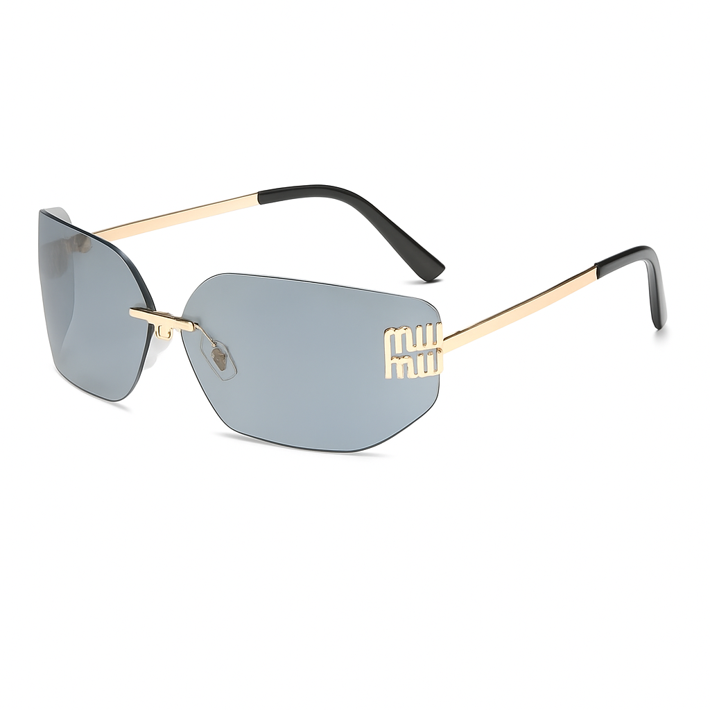 Futuristic Rimless Y2K Sunglasses
